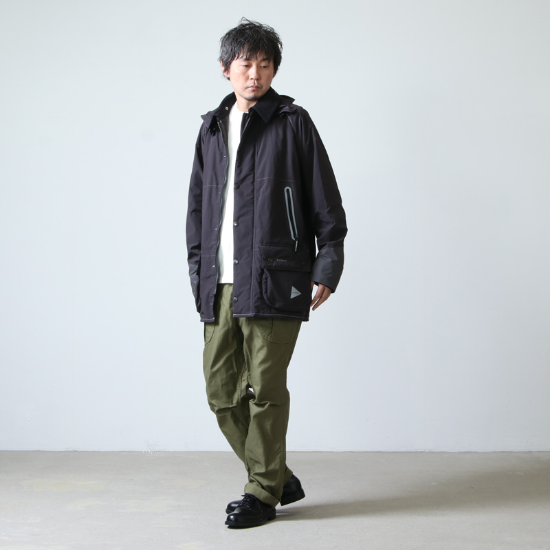 and wander (アンドワンダー) Barbour rip jacket