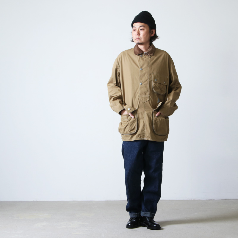 and wander (アンドワンダー) Barbour CORDURA solway shirt for man 
