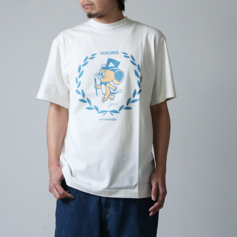 and wander(アンドワンダー) JERRY T by JERRY UKAI short  sleeve T for man