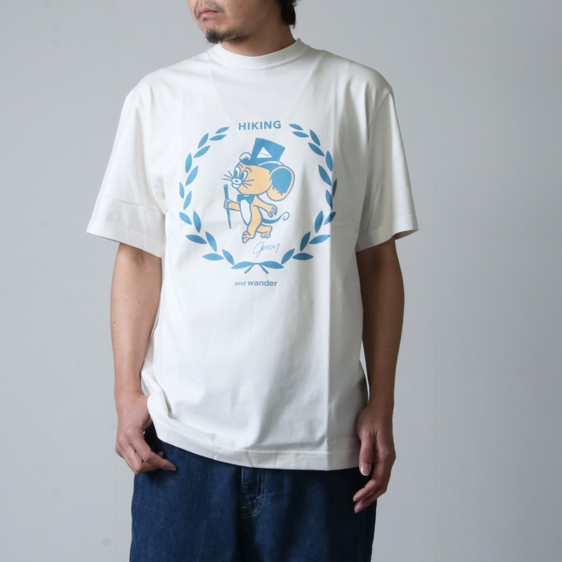 and wander(ɥ) JERRY T by JERRY UKAI short  sleeve T for man