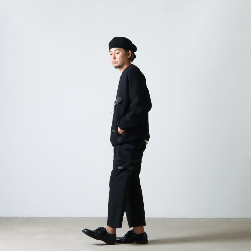 and wander (アンドワンダー) wool fleece cardigan / ウールフリースカーディガン