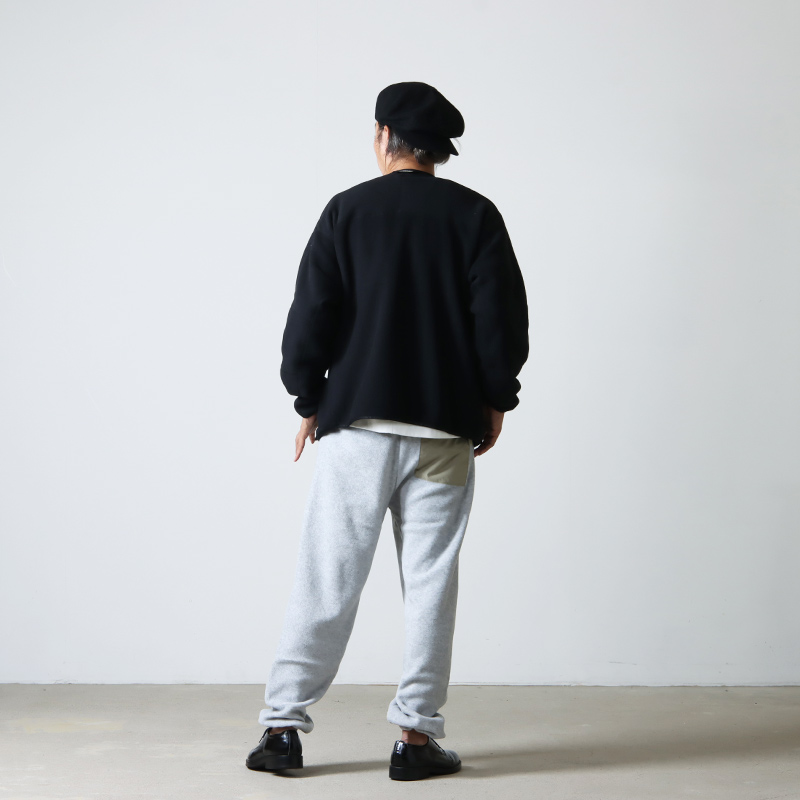 and wander (アンドワンダー) wool fleece cardigan / ウールフリースカーディガン