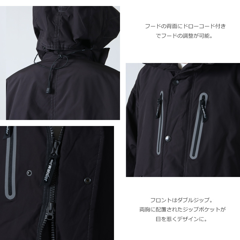 and wander(ɥ) 43 fishtail Octa coat