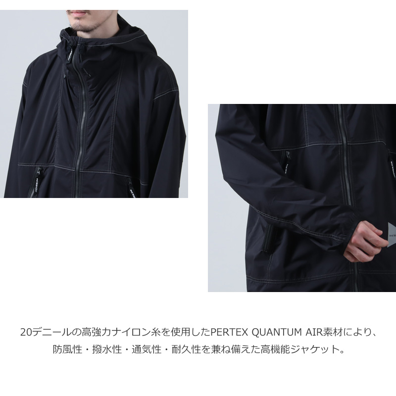and wander(ɥ) PERTEX wind jacket