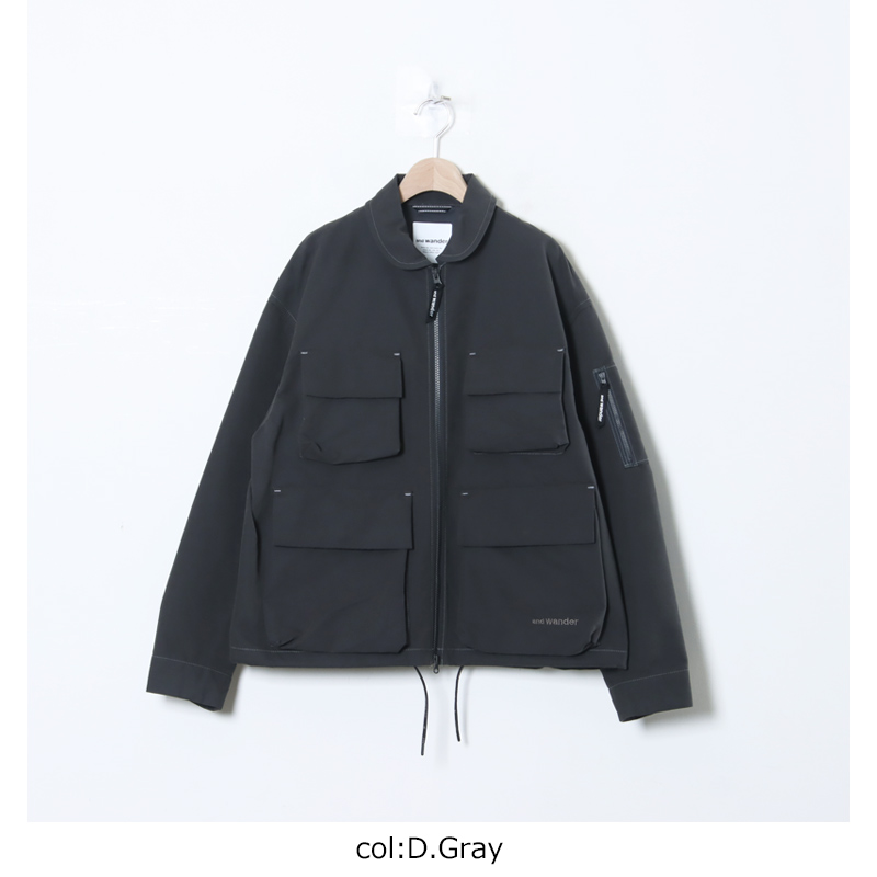 and wander(ɥ) C/PE twill field jacket