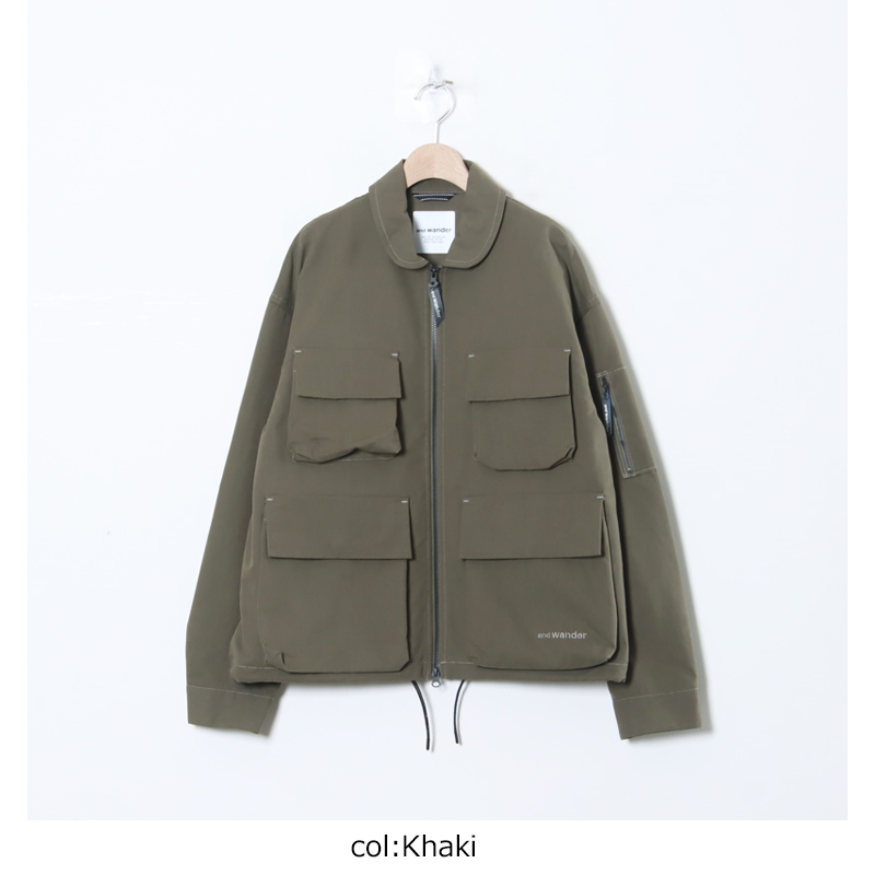 and wander(ɥ) C/PE twill field jacket