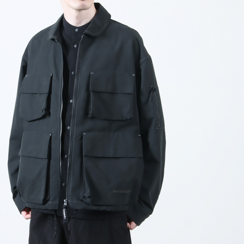 and wander(ɥ) C/PE twill field jacket