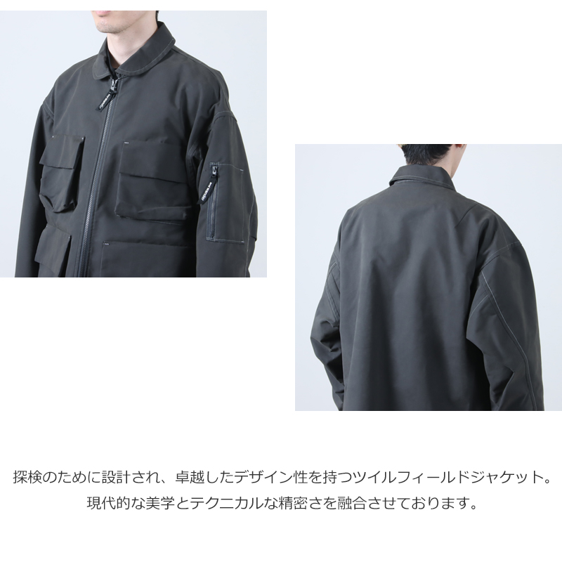 and wander(ɥ) C/PE twill field jacket