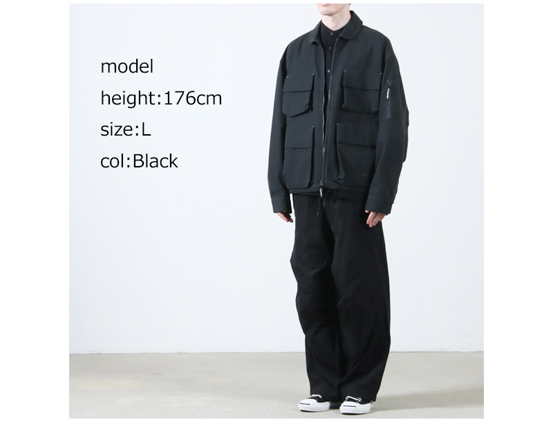 and wander(ɥ) C/PE twill field jacket