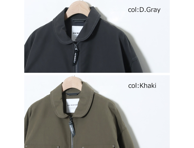 and wander(ɥ) C/PE twill field jacket