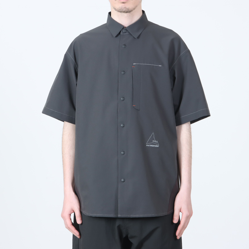 and wander(����ɥ�����) ROA �� and wander breathable shirt