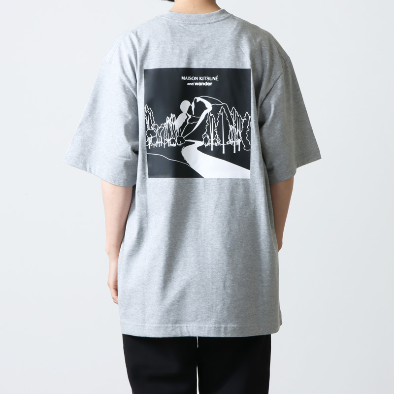 and wander(ɥ) DRY COTTON T MOUNTAIN MKxAWD