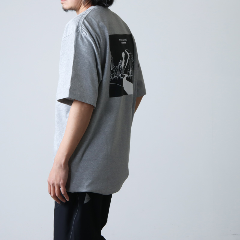 and wander (アンドワンダー) DRY COTTON T MOUNTAIN MKxAWD / ×メゾン