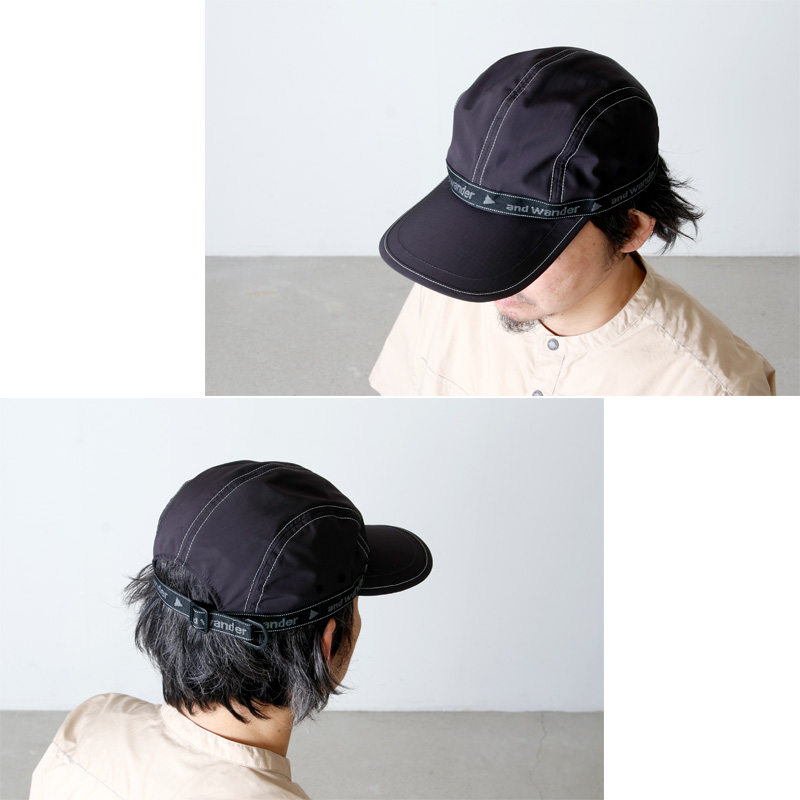 新品未使用】and wander アンドワンダー JQ tape hat-