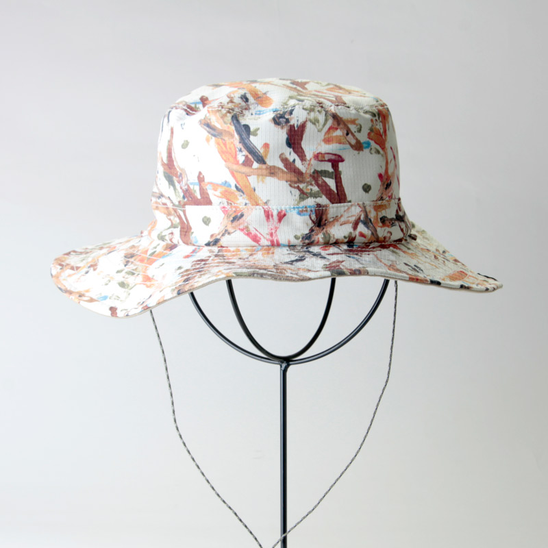 and wander (アンドワンダー) reversible printed hat / リバーシブルプリンテッドハット
