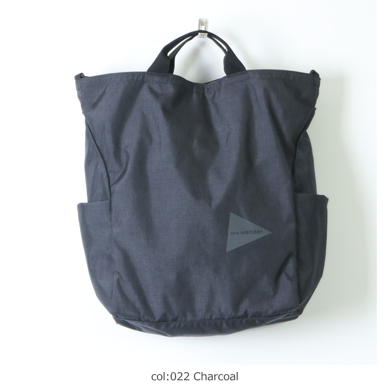 And Wander アンドワンダー Heather 2way Totebag ヘザー2ウェイ トートバッグ