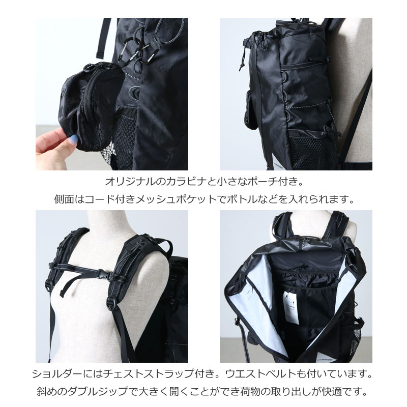 and wander (アンドワンダー) ECOPAK 30L backpack / エコパック30Lバックパック