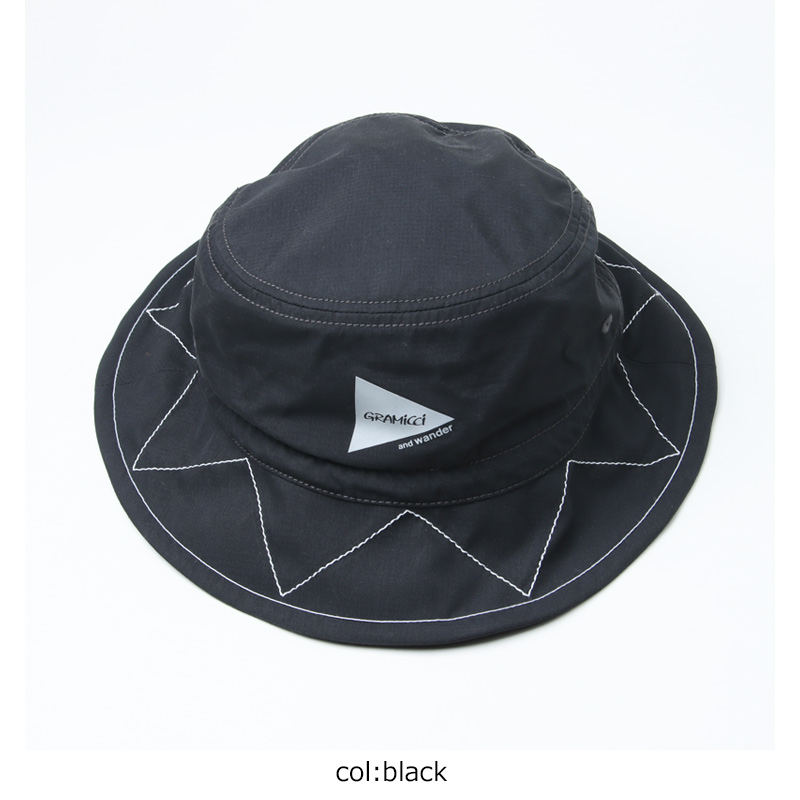 and wander (アンドワンダー) gramicci zigzag stitch hat and wander (アンドワンダー) gramicci zigzag stitch hat
