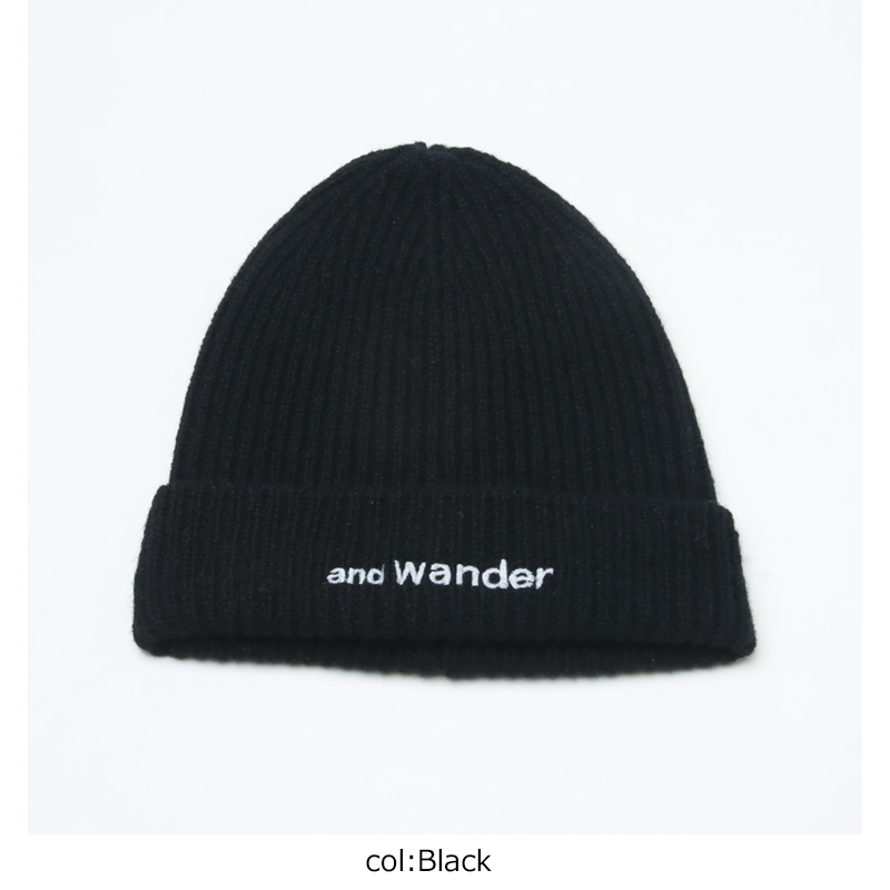 and wander(ɥ) shetland wool knit cap