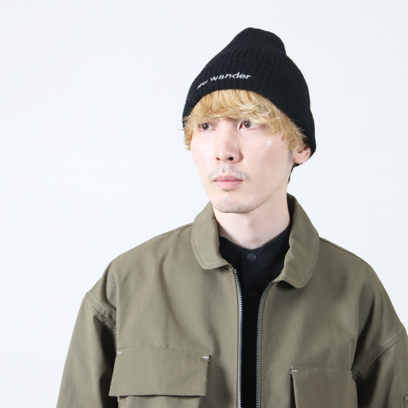 and wander(ɥ) shetland wool knit cap