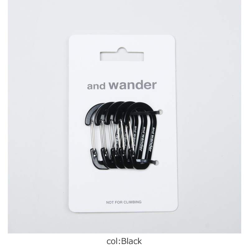 and wander(ɥ) mini carabiner set