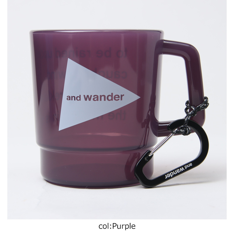 and wander(����ɥ�����) and wander logo PP mug