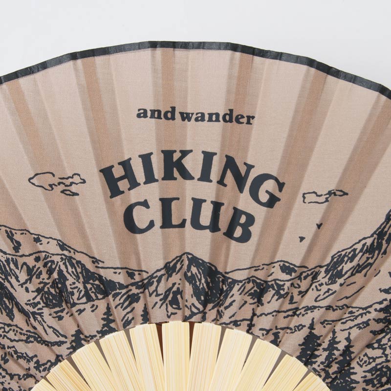 and wander(����ɥ�����) hiking club folding hand fan