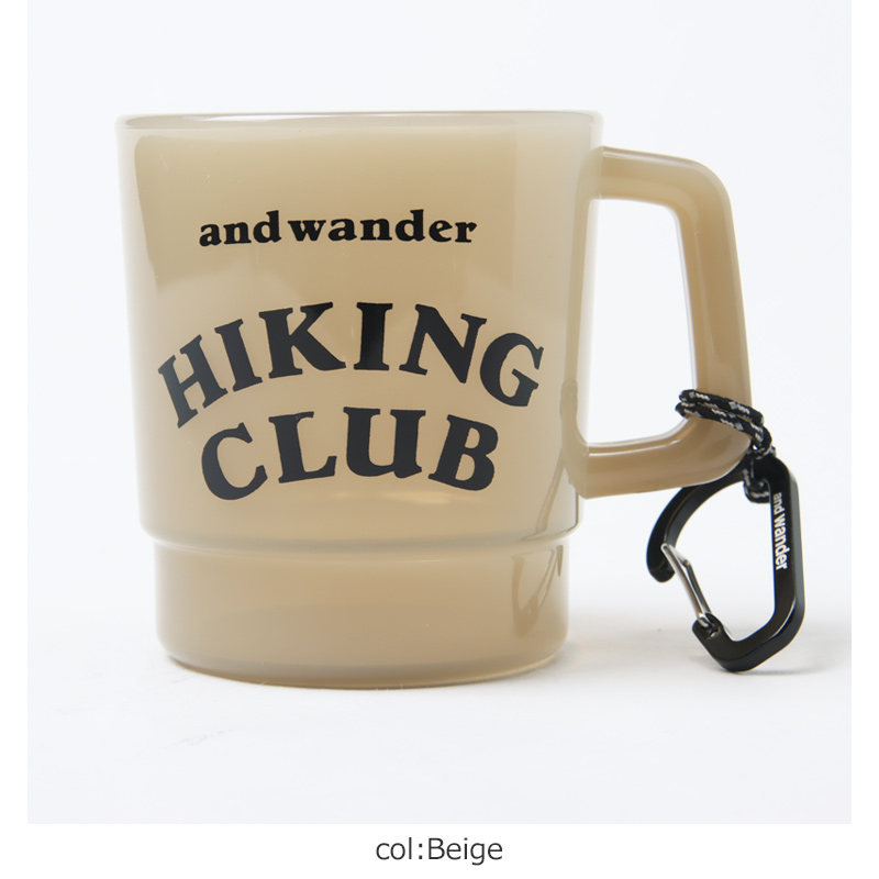 and wander(����ɥ�����) hiking club PP mug