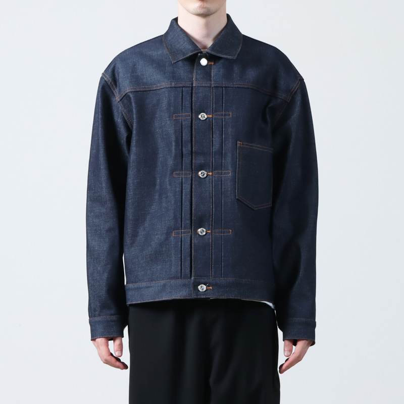 極美品 ¥47300 A.P.C. リジッド ファースト デニムジャケット 大戦 A.P.C. (アーペーセー) VESTE JEAN 1st-DENIM BRUT / ジーンズ