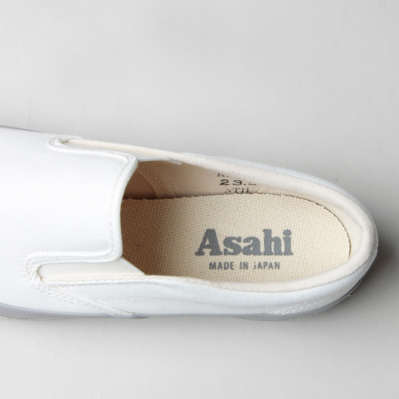 ASAHI ()() ASAHI DECK SLIP-ON WOMEN - WHITE / GRAY