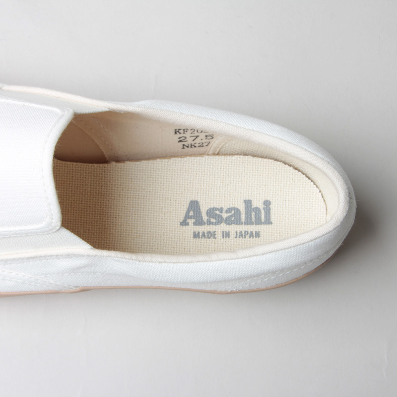 ASAHI() ASAHI DECK SLIP-ON MEN - WHITE / BEIGE