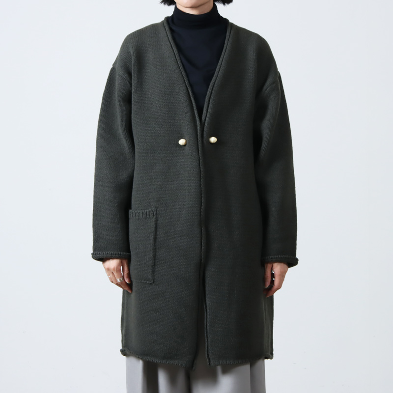 Atelier d'antan(ȥꥨ 󥿥) Bohr Wool Knit Long Cardigan