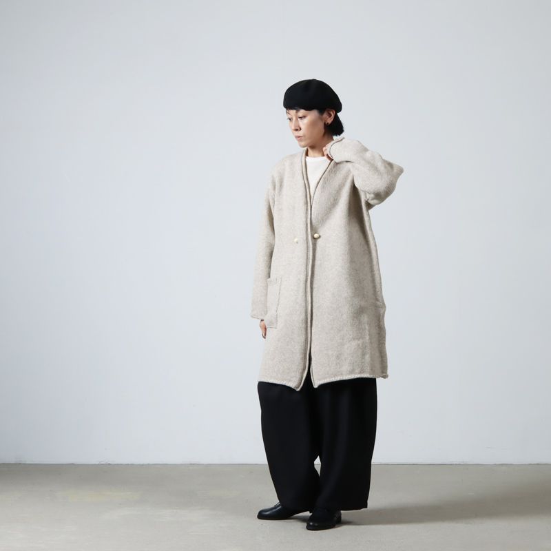 Atelier d'antan (アトリエ ダンタン) Bohr Wool Knit Long Cardigan / ボーア  ウールニットロングカーディガン