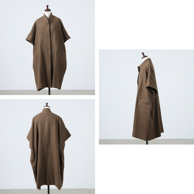 Atelier d'antan(ȥꥨ 󥿥) Turk Wool Short Sleeve Coat