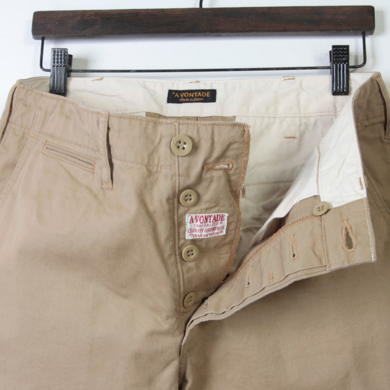 A VONTADE (ア ボンタージ) Classic Chino Trousers Regular Fit