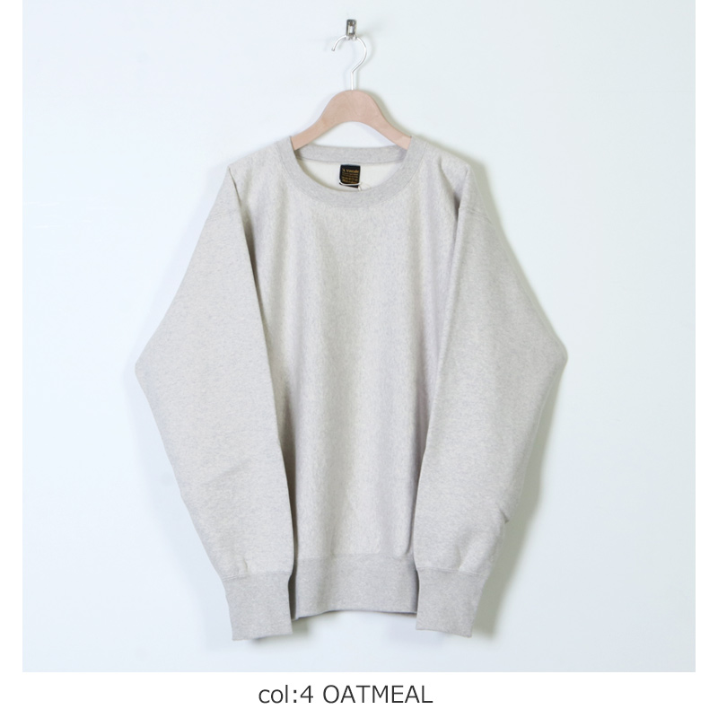 A VONTADE Reverse Crew Sweat OATMEAL M美品