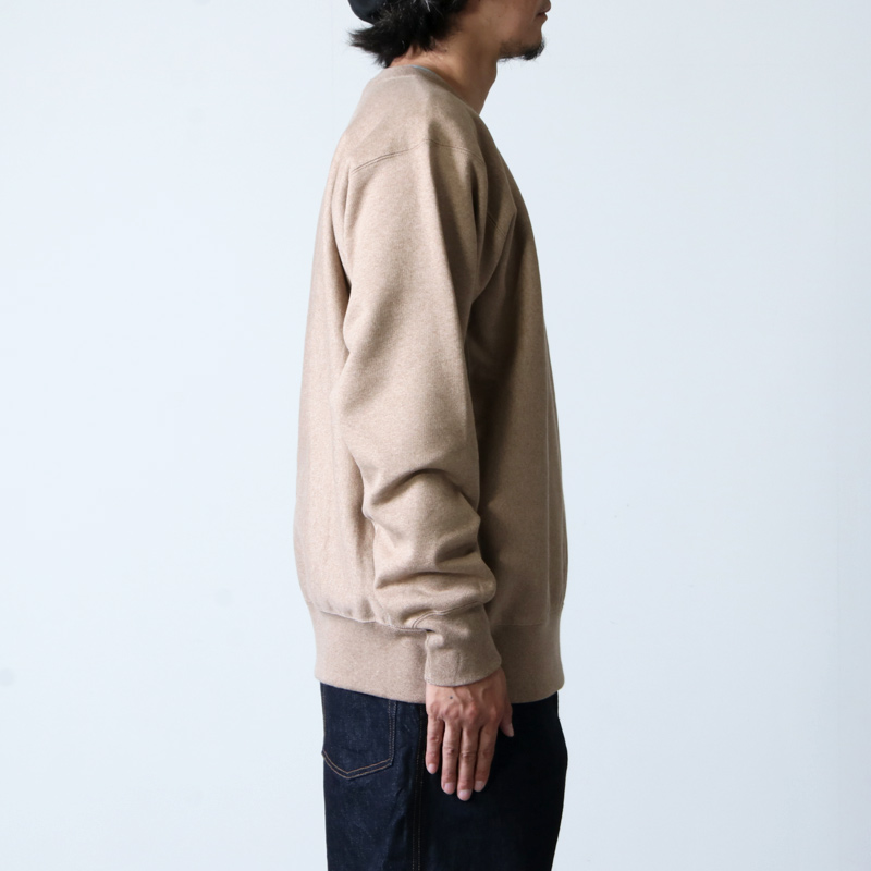 A VONTADE Reverse Crew Sweat OATMEAL M美品