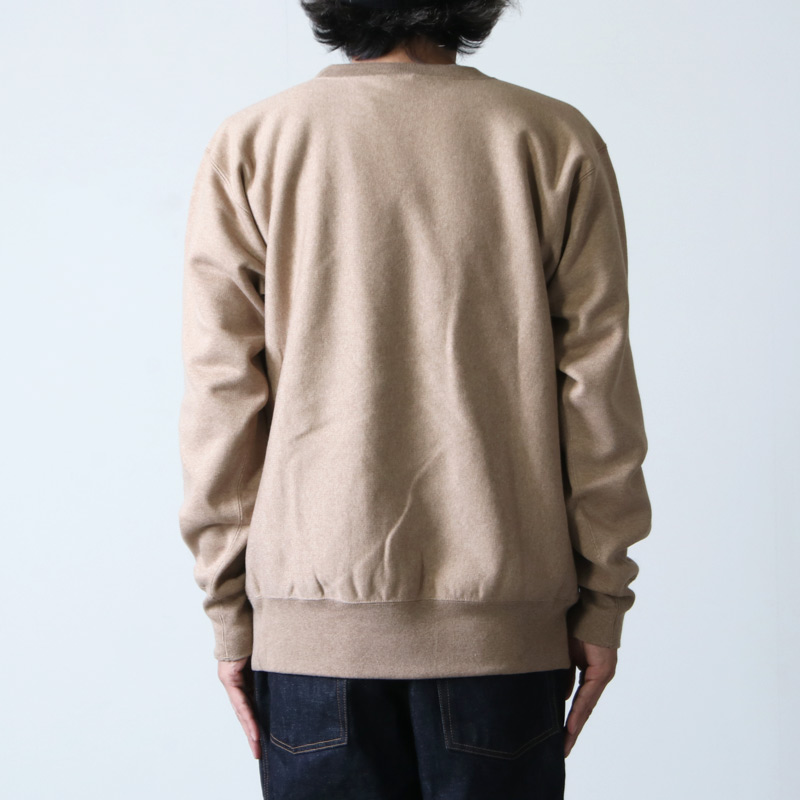 A VONTADE Reverse Crew Sweat OATMEAL M美品