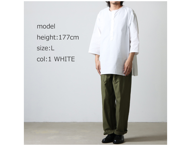 A VONTADE (ア ボンタージ) Sleeping Shirts 3/4 Sleeve 