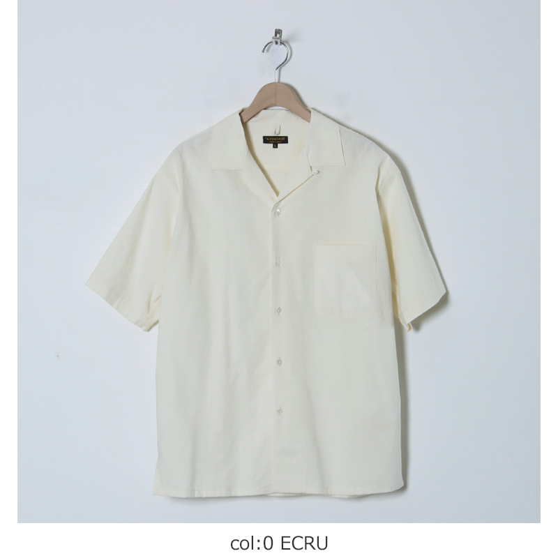 A VONTADE( ܥ󥿡) Open Collar Shirts SS