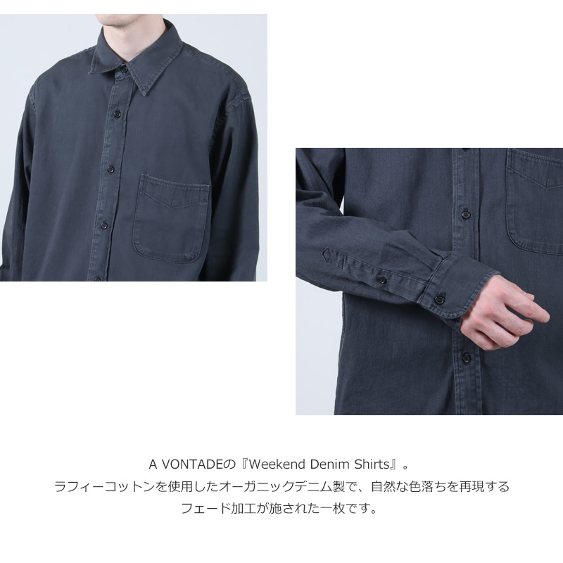 A VONTADE( ܥ󥿡) Weekend Denim Shirts
