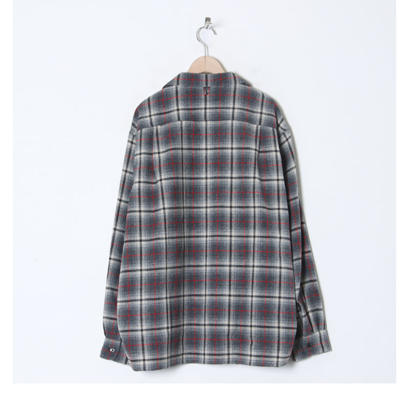 A VONTADE( ܥ󥿡) Wool Plaid Open Shirts