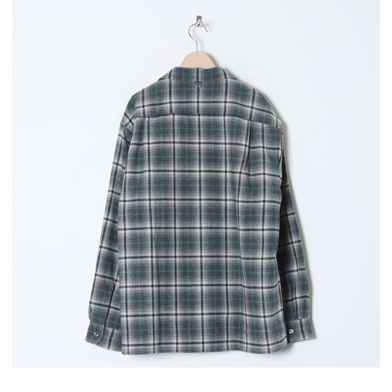 A VONTADE( ܥ󥿡) Wool Plaid Open Shirts