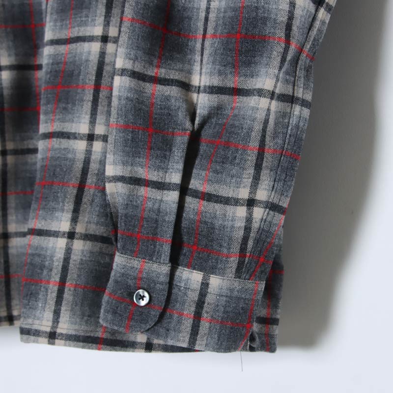 A VONTADE( ܥ󥿡) Wool Plaid Open Shirts