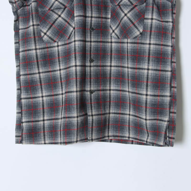 A VONTADE( ܥ󥿡) Wool Plaid Open Shirts