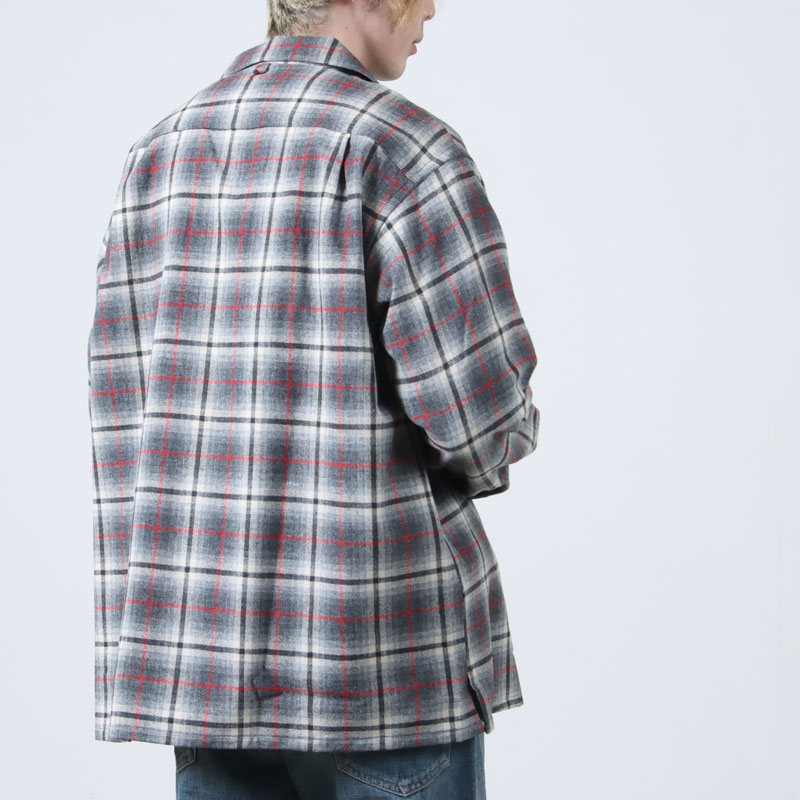 A VONTADE( ܥ󥿡) Wool Plaid Open Shirts