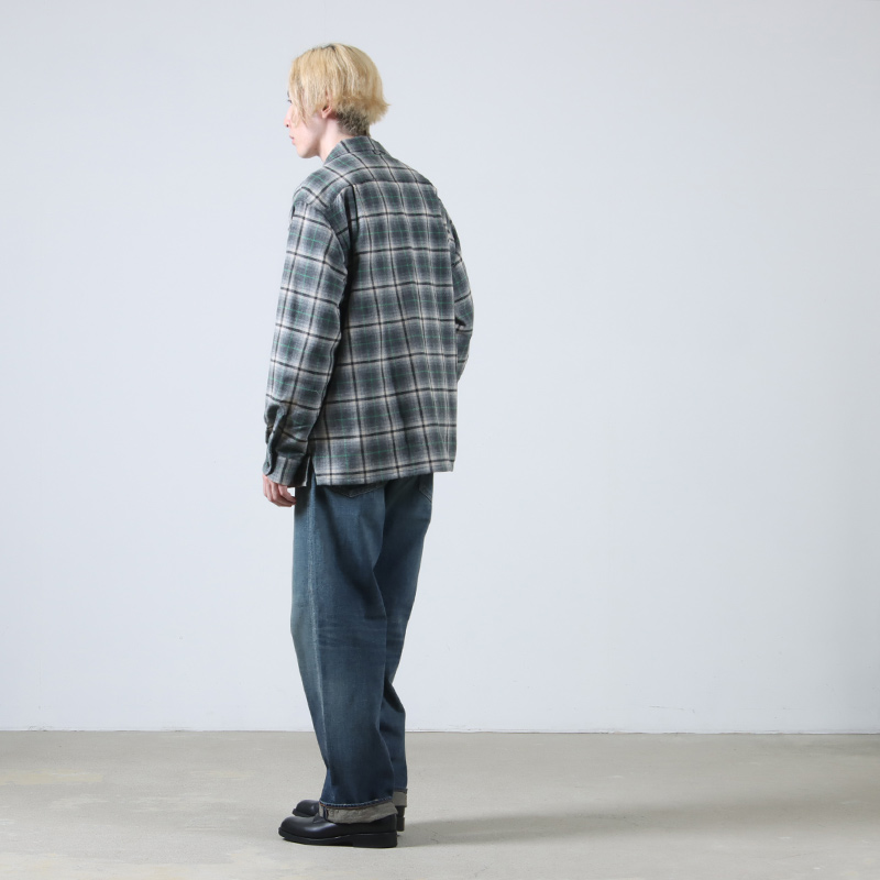 A VONTADE( ܥ󥿡) Wool Plaid Open Shirts