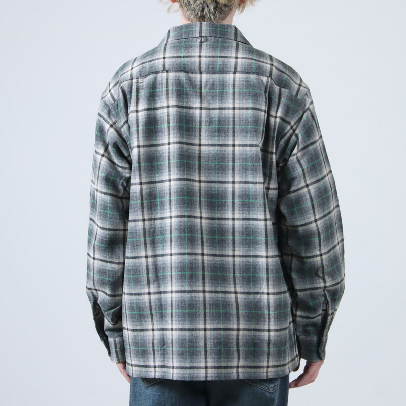 A VONTADE( ܥ󥿡) Wool Plaid Open Shirts
