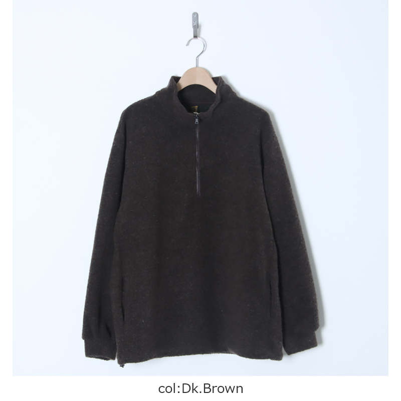 A VONTADE(ア ボンタージ) Wool Pile Half Zip Jacket