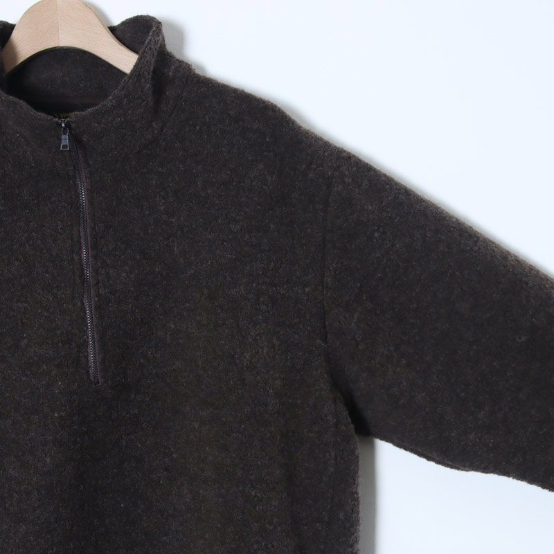 A VONTADE(ア ボンタージ) Wool Pile Half Zip Jacket
